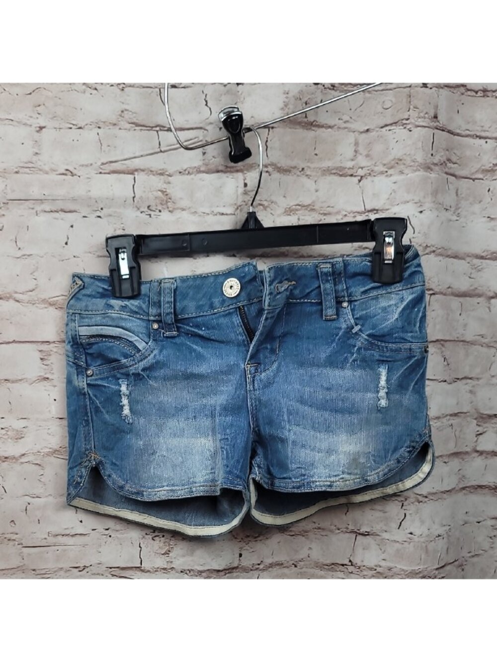 body con jean shorts size 0 new nwt